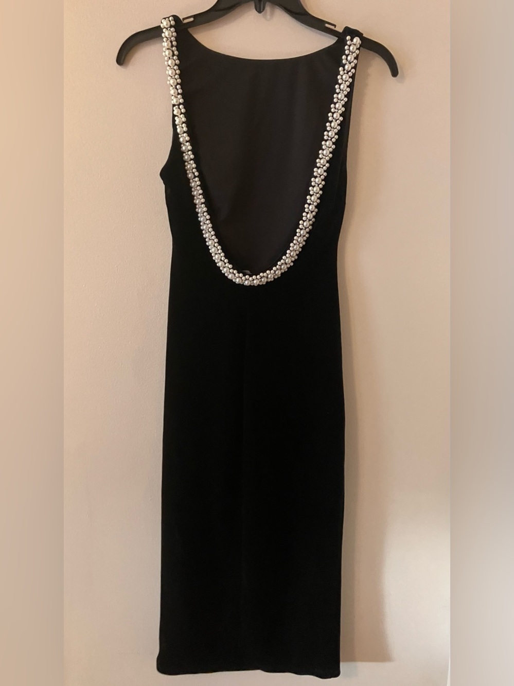 B.DARLIN Pearl Trim Maxi Dress Size 3/4